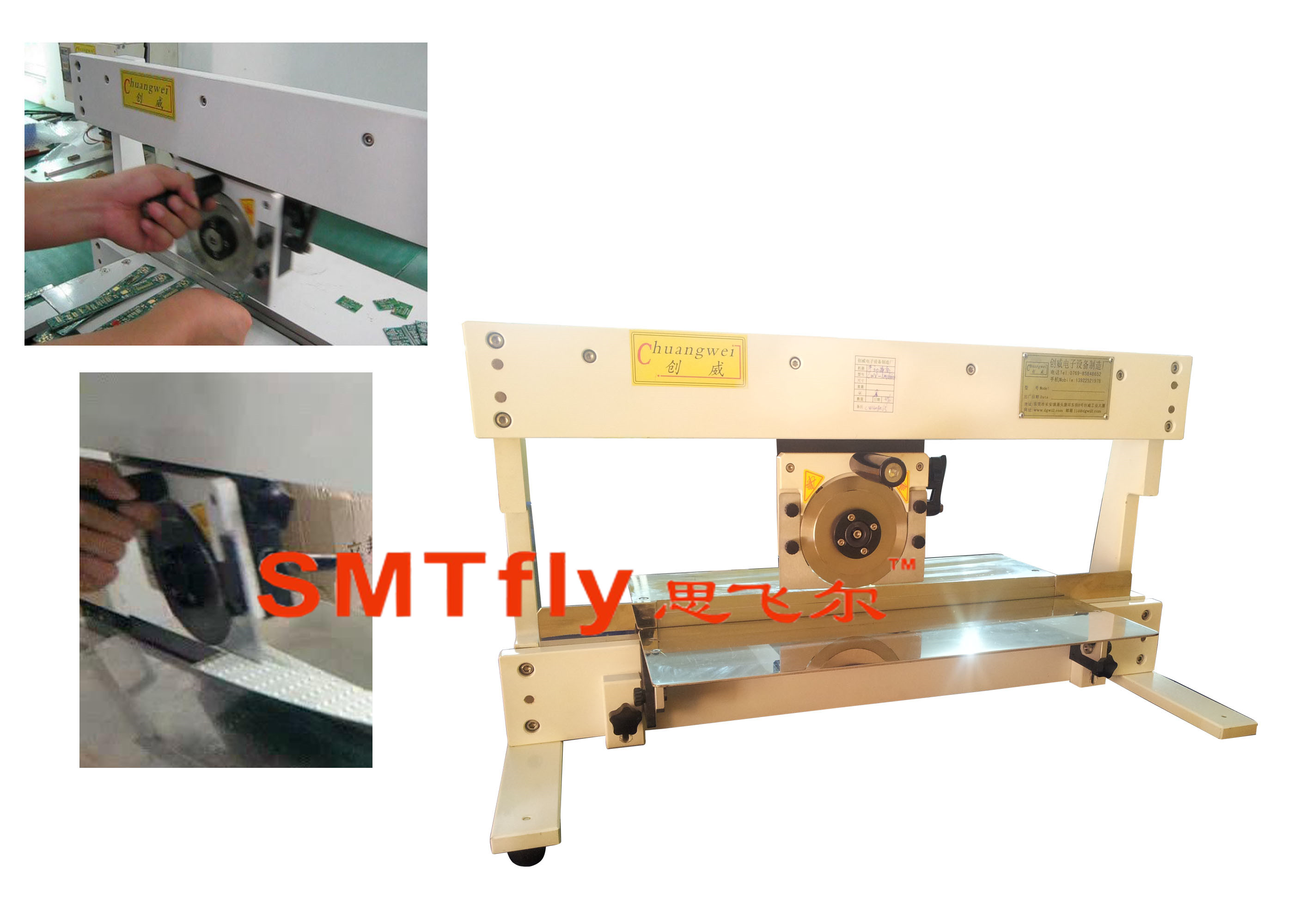 Circular Blade Moving Type V-cut PCB Separator,SMTfly-1M
