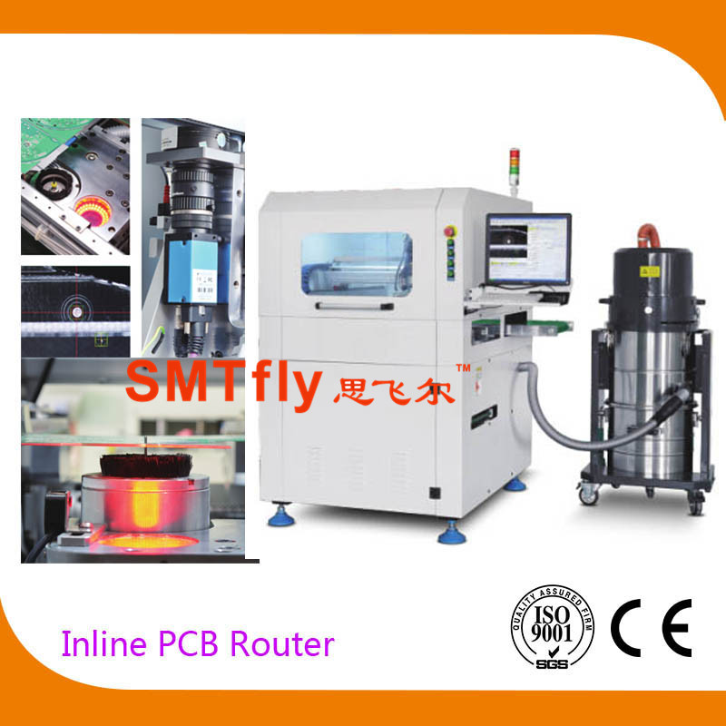 Online PCB Router Machine with PCB Panels with Milling Joints, SMTfly-F03